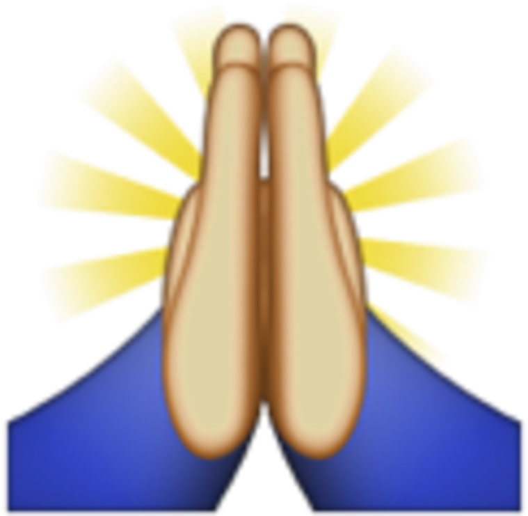 Praying Hands Emoji 128 - Praying Hands Emoji (800x800)