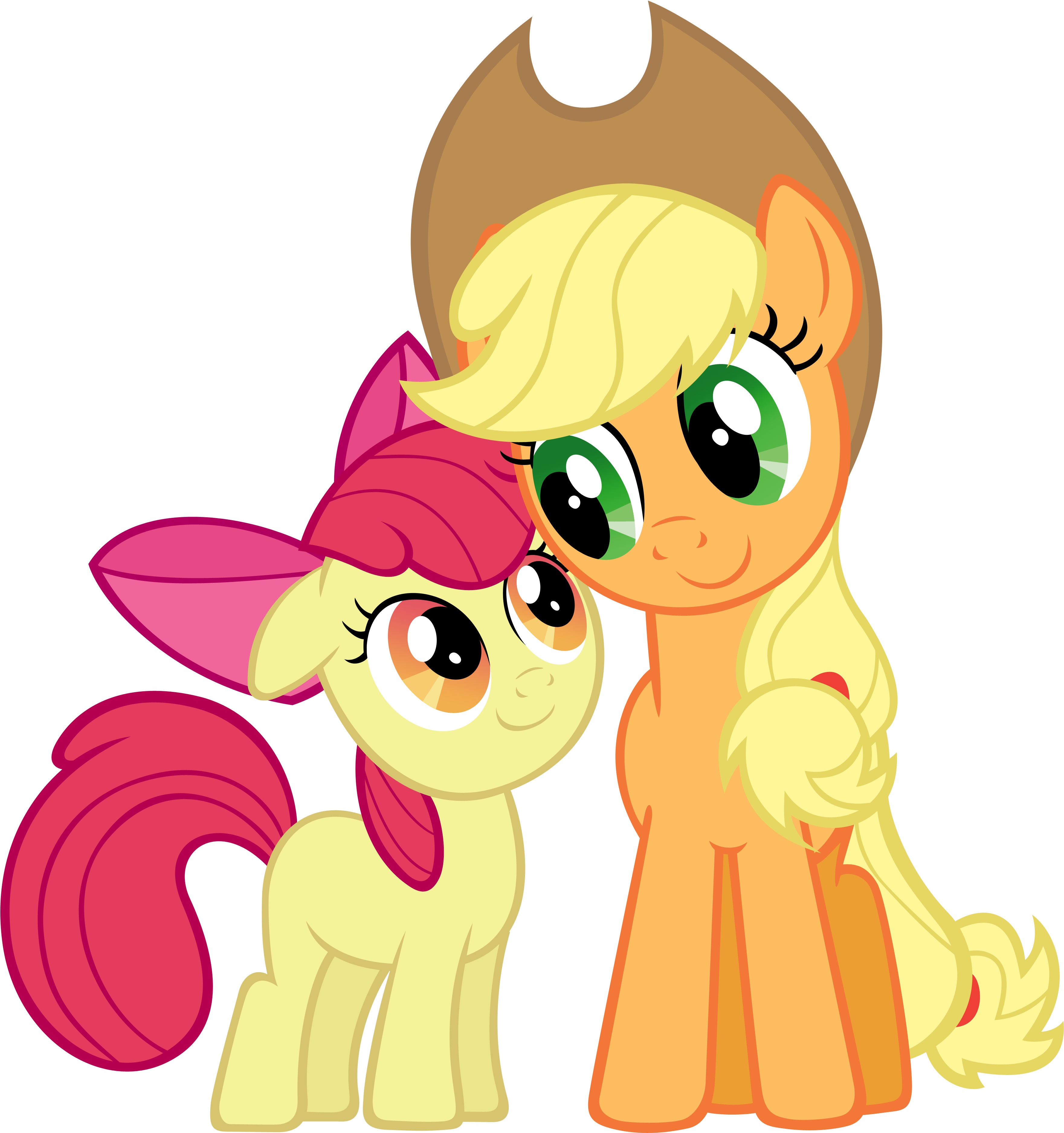 Applejack And Apple Bloom By Stabzor Applejack And - Apple Bloom Apple Jack My Little Pony (3800x3800)