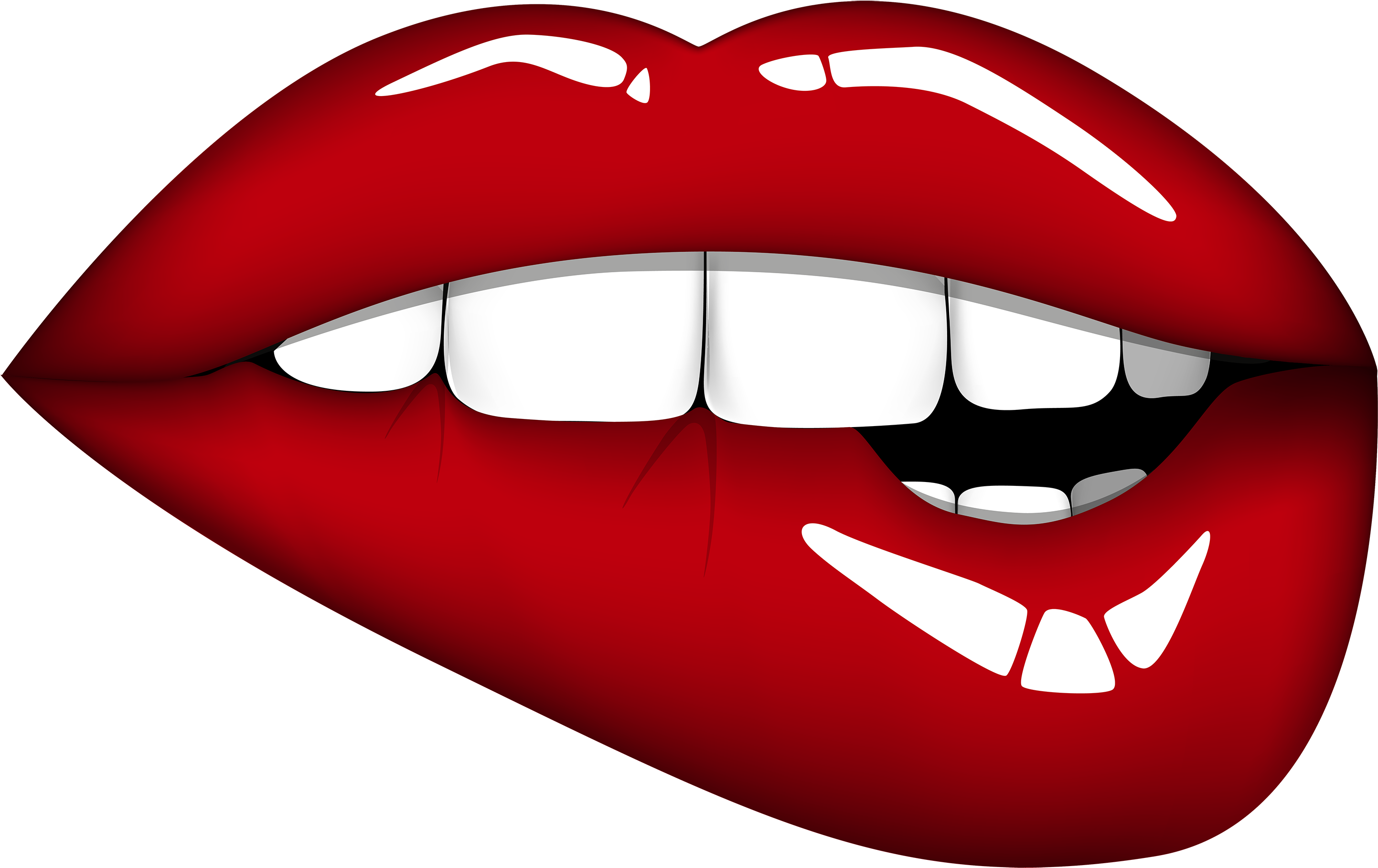 Red Mouth Png Clipart Image - Mouth Png (3000x1888)