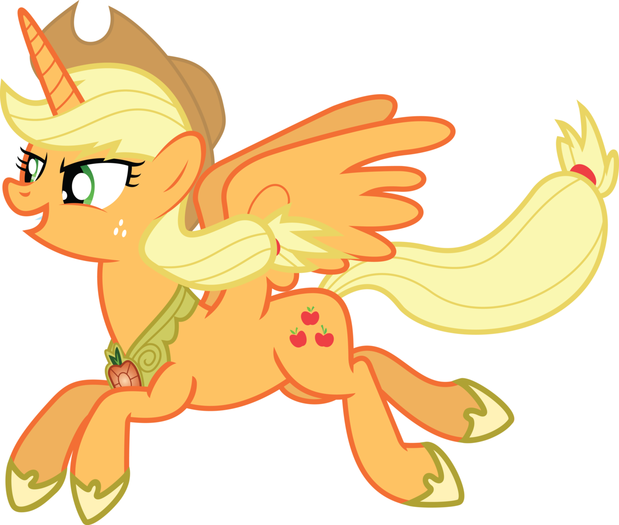 Applejack Balance By Mysteriouskaos-d5 - My Little Pony Applejack Alicorn (1206x1024)