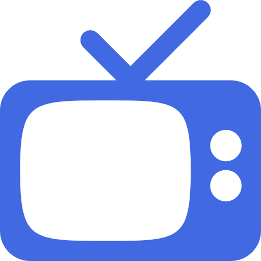 Tv Icon Png Blue (512x512)