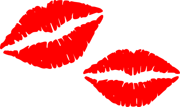 Cartoon Lips Kiss - Personalised Hen Party Night Do Sash In Pink/birthday (600x359)