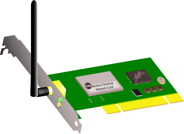 Network Interface Card Clipart (600x438)