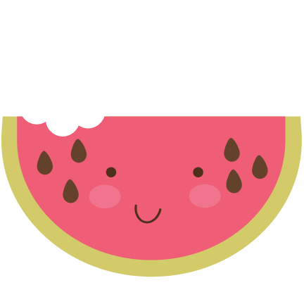 Watermelon Clipart No Background - Cute Watermelon Clipart (432x432)