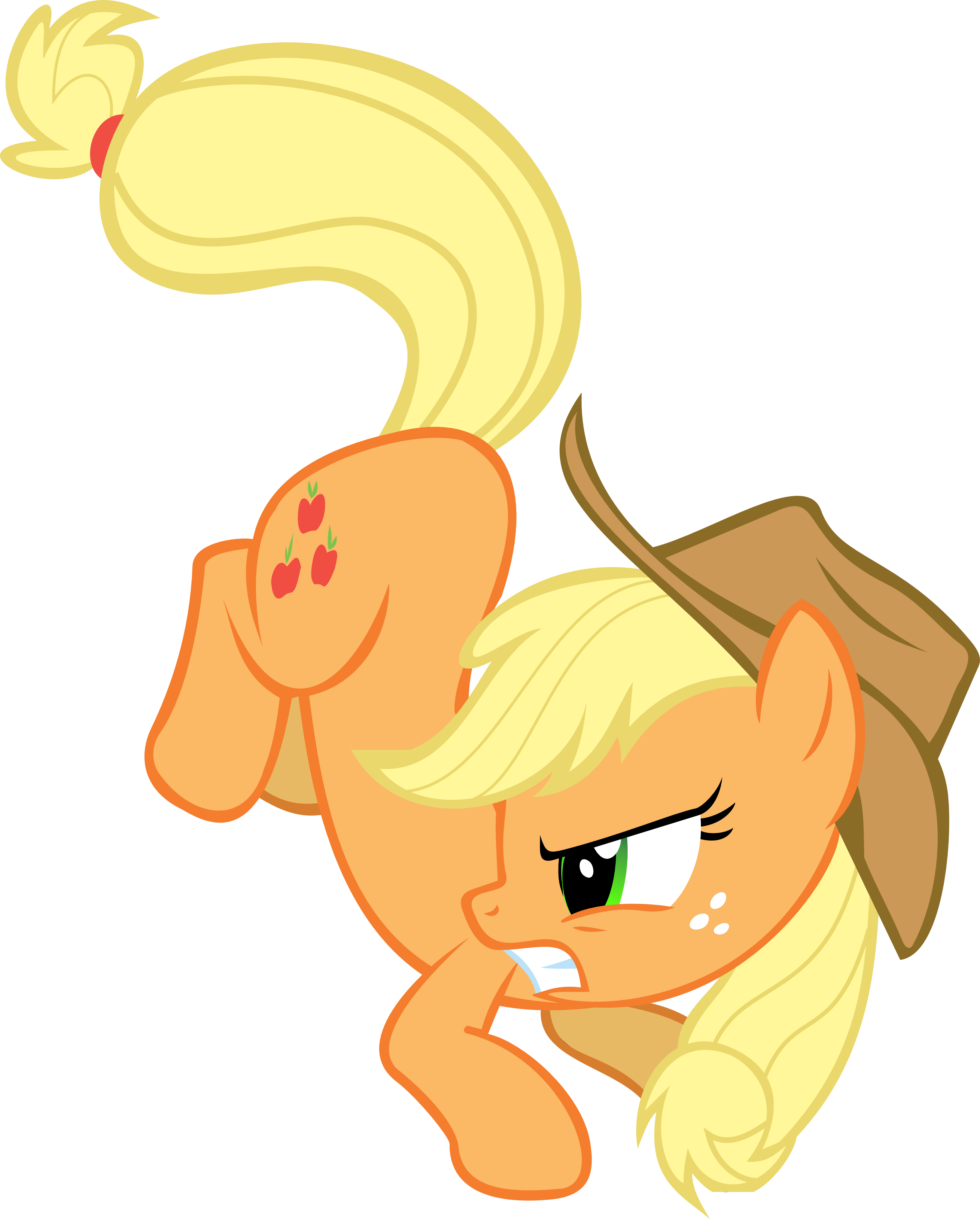 With Base Of This - Mlp Applejack Bucking (3262x4058)