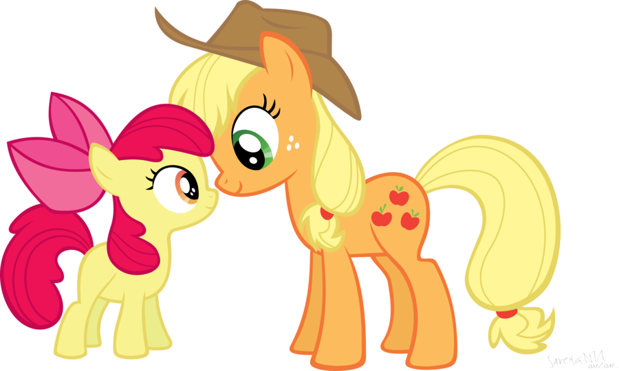 My Little Pony Applejack And Applebloom - Little Pony Friendship Is Magic (900x540)