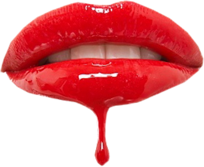 Pin Lips Clipart No Background - Dripping Lips (400x328)