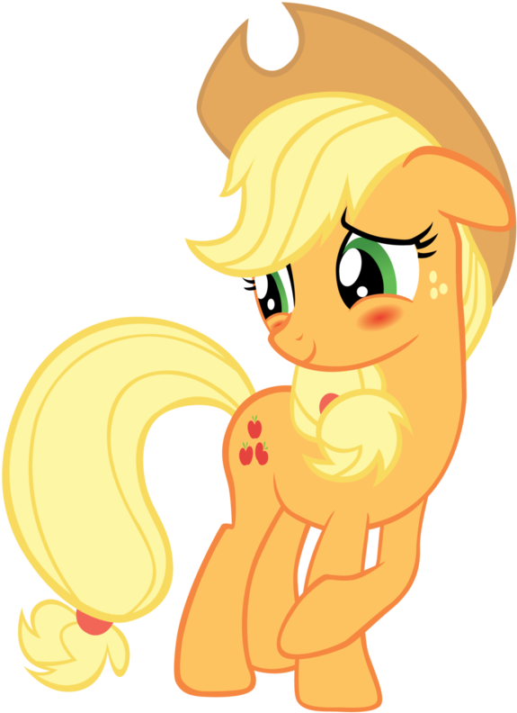 Where, Ah Where Did Ya Get That Picture Didn't - Mlp Applejack Blushing (1024x1024)