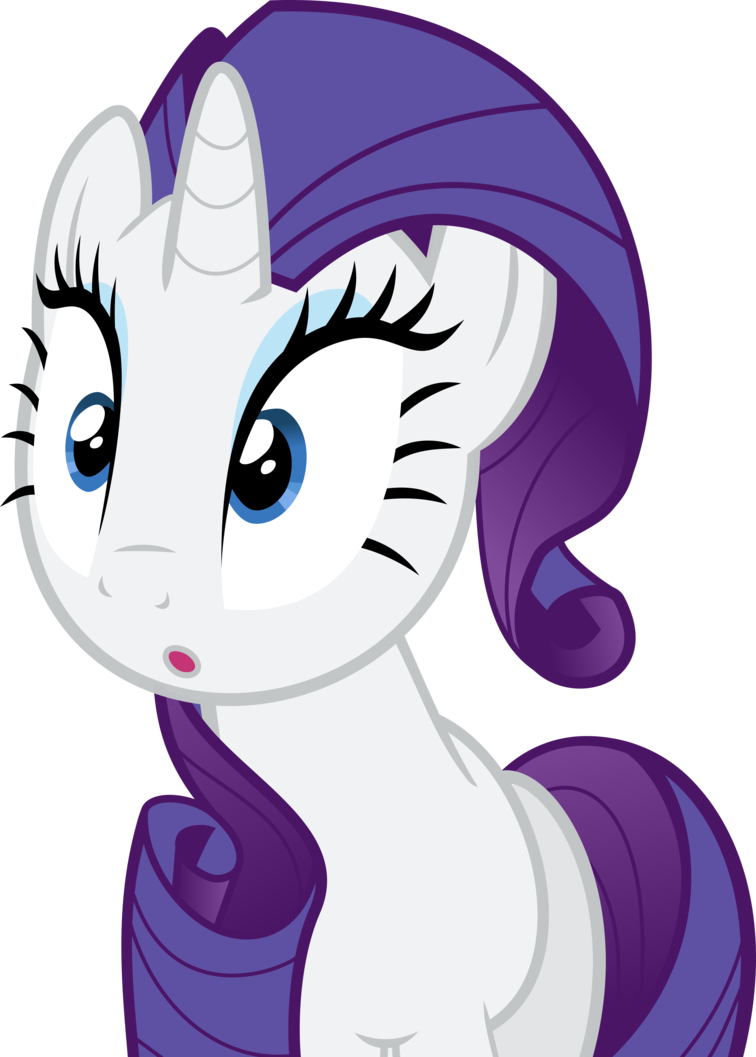 Rarity Vector By Flawlesstea - My Little Pony Rarity Surprised (756x1057)