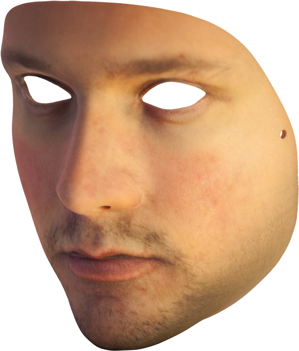 Mask Transparent Background - Mask Of A Face (1000x1192)