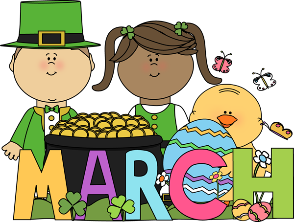 March 7th - March Clip Art (600x454)