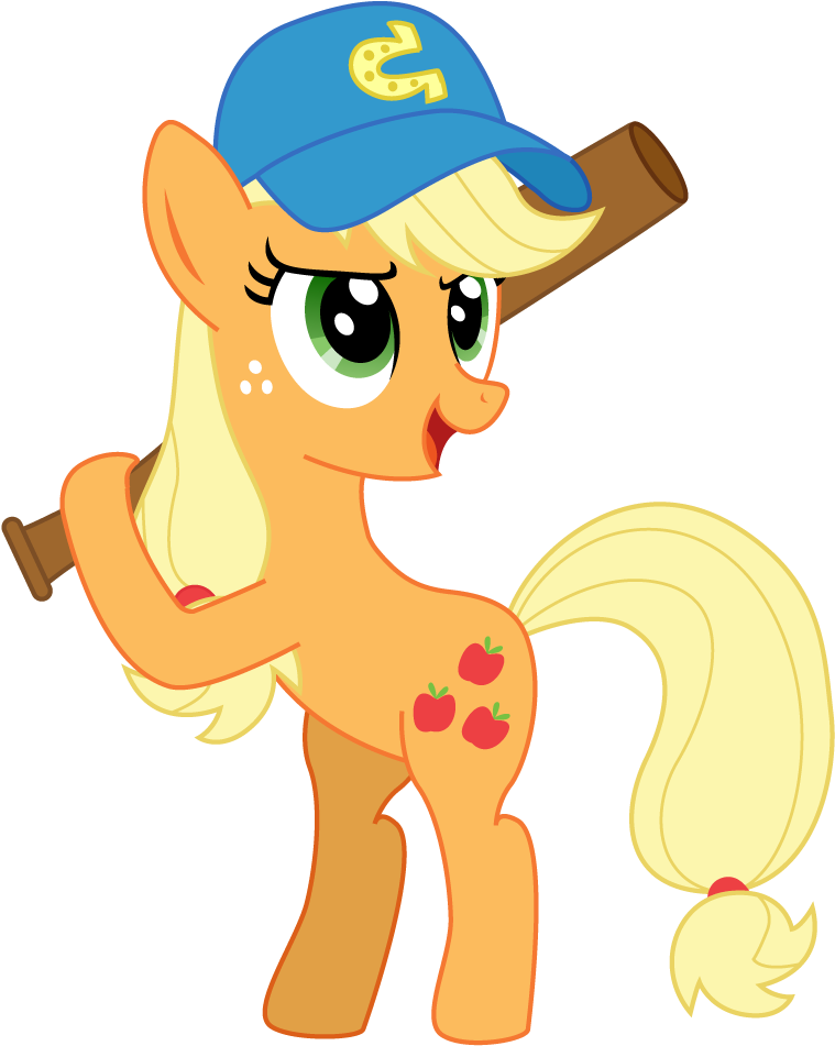 Applejack Plays Baseball By Gutovi - Baseball My Little Pony (768x1024)