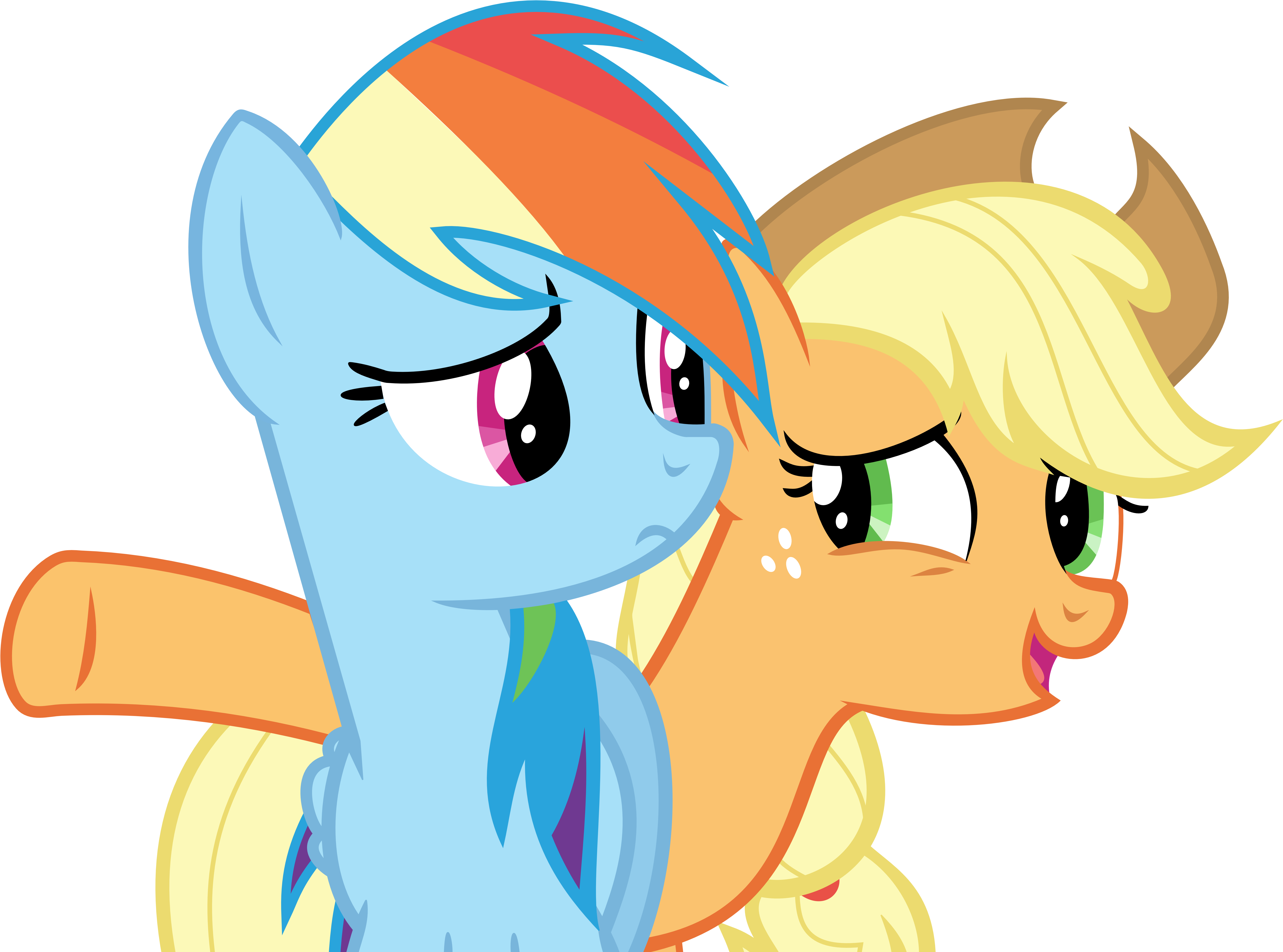 Apple Jack & Rainbow Dash (6981x4936)