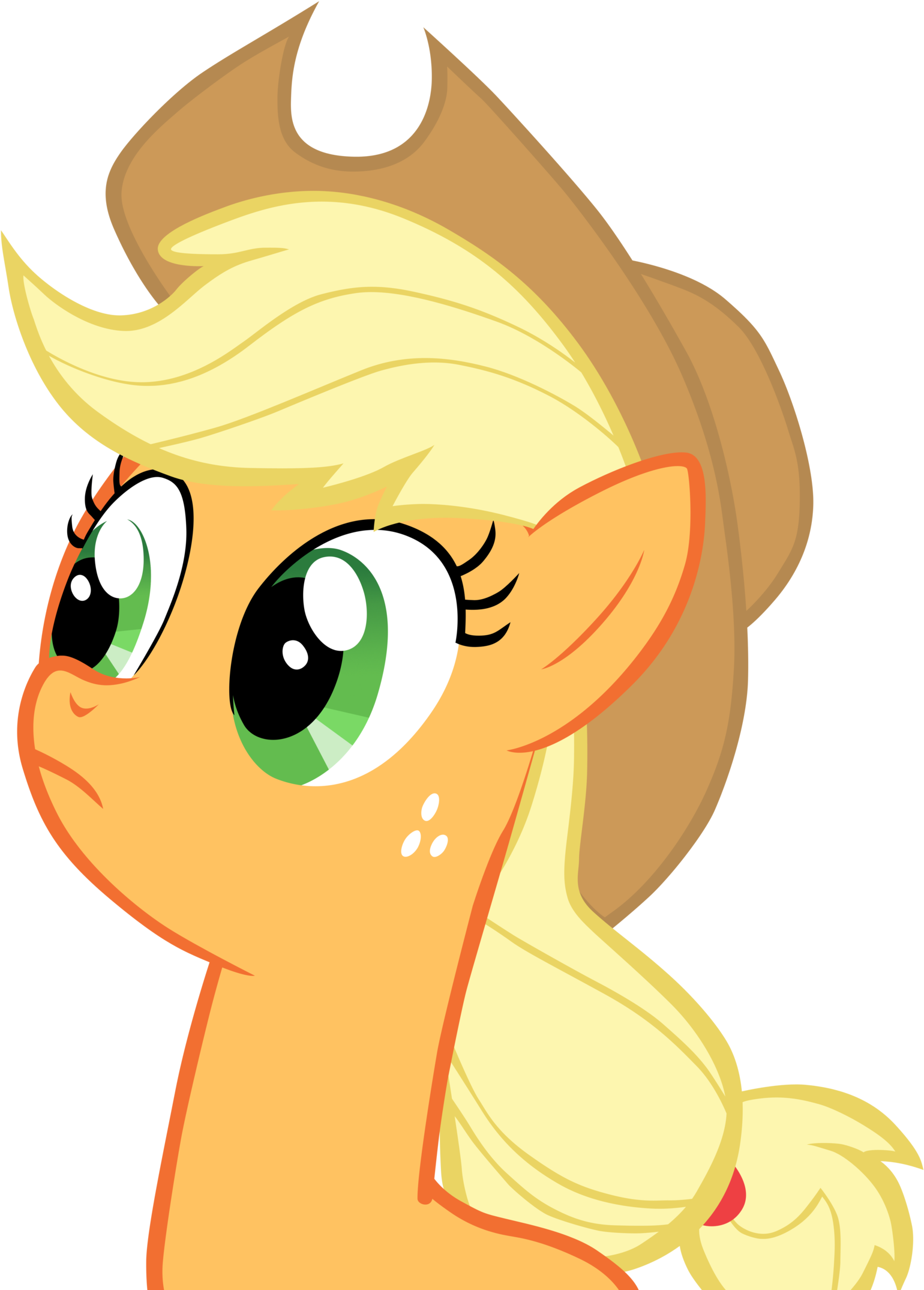Applejack Surprised Vector By Rcupcake-d - Applejack Surprised (1600x2153)