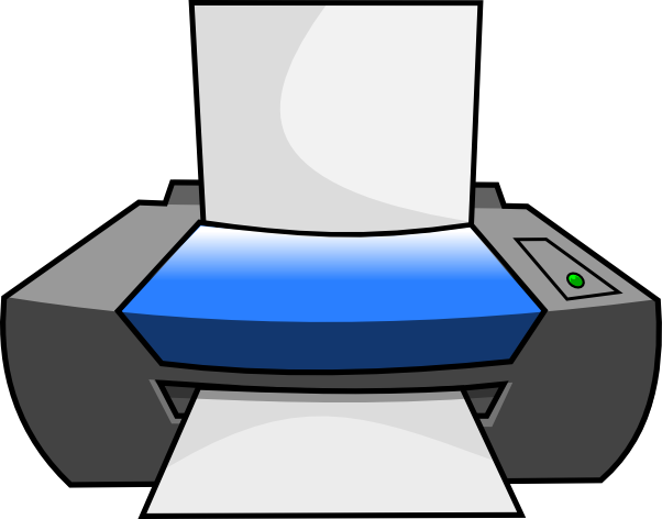 Free To Use Public Domain Computers Clip Art - Impresora De Computadora Dibujo (602x472)