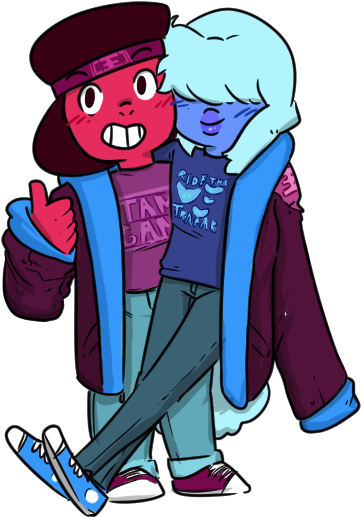 Ruby And Sapphire - Zelda Oracle Of Ages Veran (412x564)