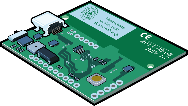 Circuit Board Clipart - Electronic Circuit (800x450)