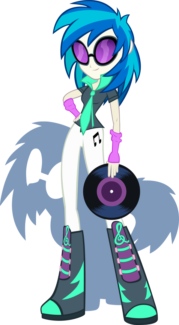 Dj-pon3 Minecraft Skin - Mlp Equestria Girls Dj Pon3 (597x1080)