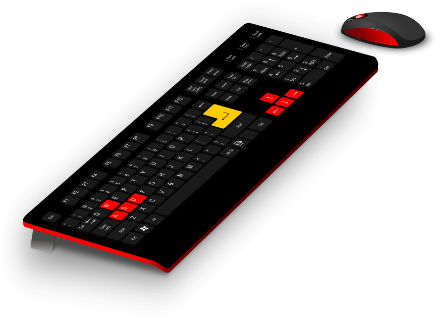 Generic Gaming Keyboard/mouse Clipart - Ishtihar Jalsa Coreldraw Shape Design Png Hd (900x667)