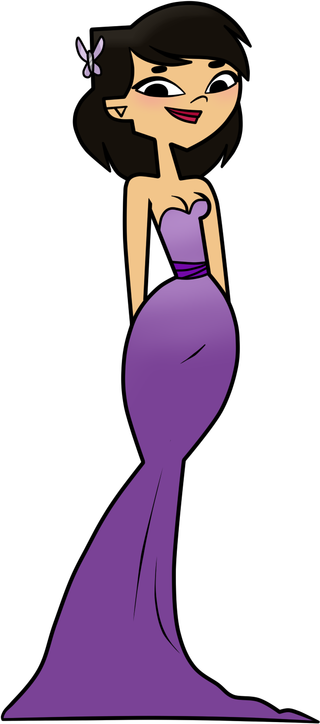 Sky In A Purple Prom Dress By Evaheartsart - Prom (700x1500)
