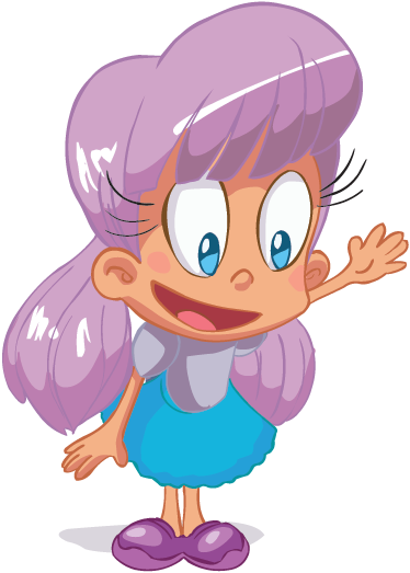 Wall Colour - Niña Infantil (374x523)