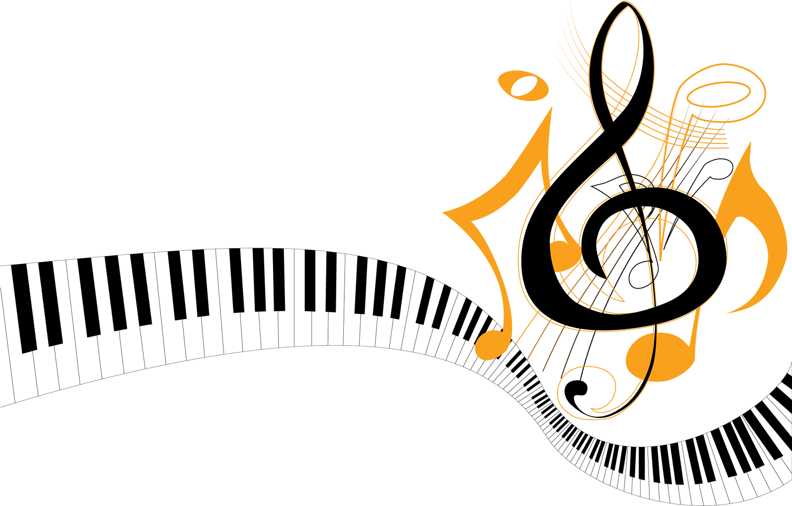 Musical Keyboard Piano Clip Art - Musical Keyboard Piano Clip Art (1601x1023)