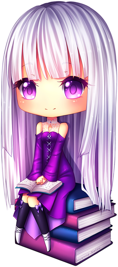 Veda By Hyanna-natsu - Purple Haired Chibi Girl (379x852)