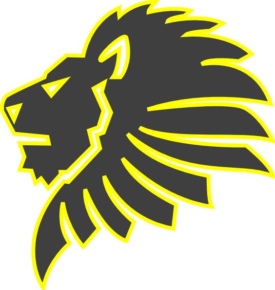 Lionhead Rabbit Silhouette Clip Art - Lion Black Clipart (564x595)