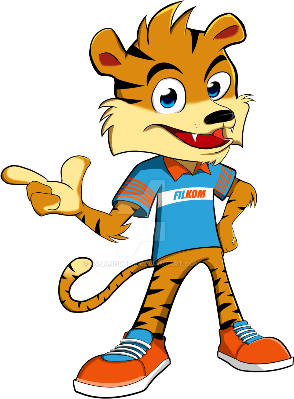 Tiger Mascot Filkom Brawijaya University By Galangptrm - Fakultas Ilmu Komputer Universitas Brawijaya (filkom) (1024x1448)