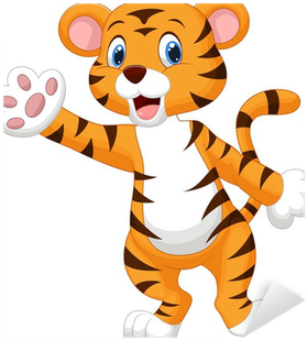 Tiger Cartoon Vector Free (400x400)
