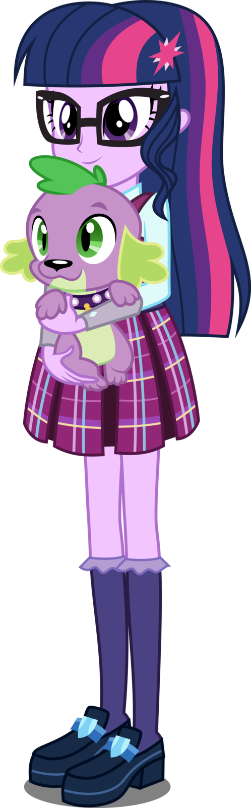 Eqg Human Twilight And Spike By Xebck - Mlp Equestria Girls Sci Twi (498x1603)