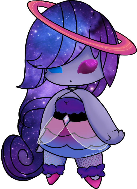 Chibi Alien Girl By Smallspiritgraphics - Cute Chibi Alien Girl (581x805)