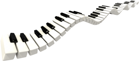 Piano Keys Clip Art Png - Piano Keys Clip Art Png (500x281)