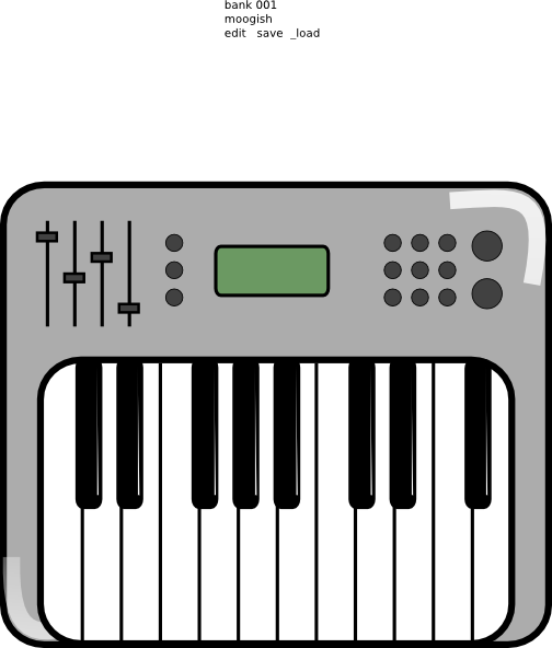Keyboard - Keyboard Piano Clipart (504x592)