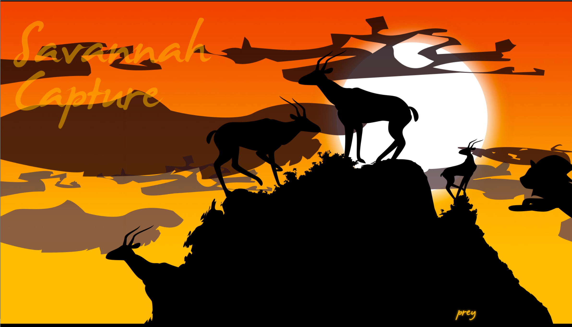 The Lion Captured The Baby Gazelle, Which Is Why The - Silhouette (2880x1800)