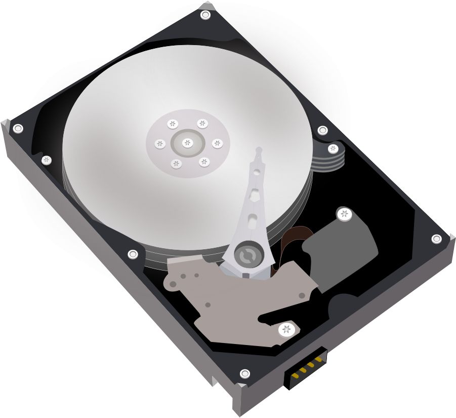 Hard Disk Harddisk Hdd Clip Art - Hard Disk Clip Art (900x846)