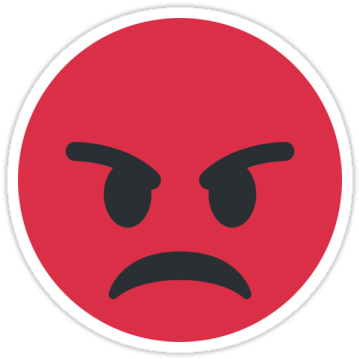 Mad Kids Faces Download - Angry Emoji Png (375x360)