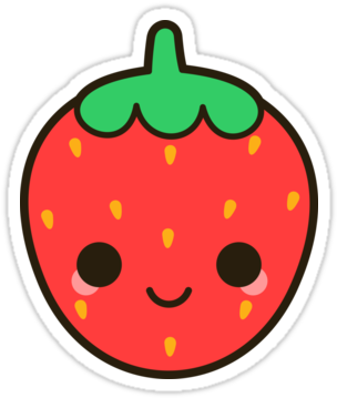 White Ipad Transparent Background Download - Cute Strawberry Clipart (375x360)