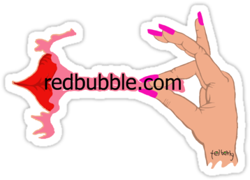 Vinyl Stickers Redbubble - Jumping (375x360)