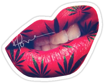 Elegant Cool Pictures Of People Smoking Lips Stickers - 3in X 2in Oval Nd North Dakota Sticker Vinyl Window (375x360)