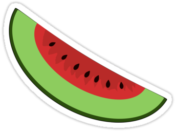 Beautiful Cartoon Watermellon Cartoon Watermelon Slice - Watermelon (375x360)