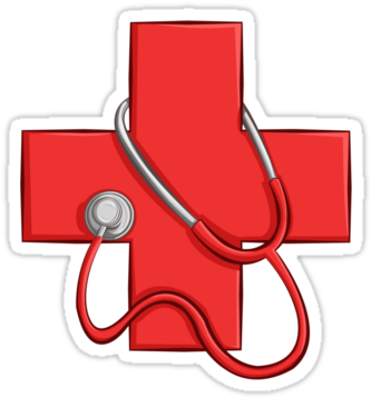 Medic Symbol Medic Sticker By Anmgoug On Redbubble - Medicine (375x360)
