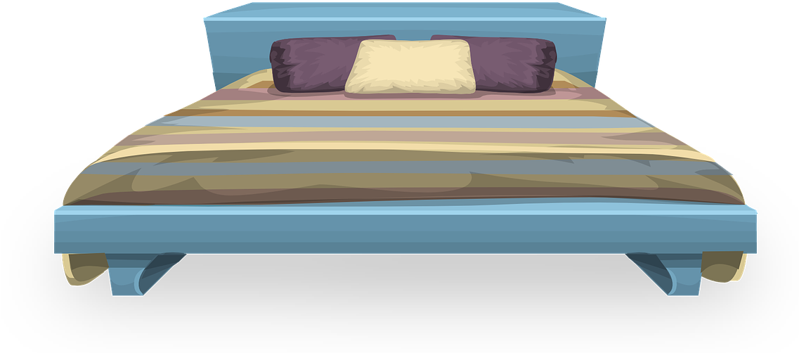 Bed - Clipart - Clipart Bed Png (1136x540)
