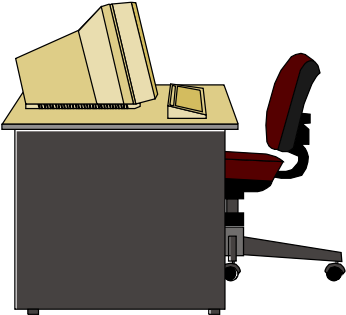 Computer Desk Png Images - Computer Desk Clipart (566x800)