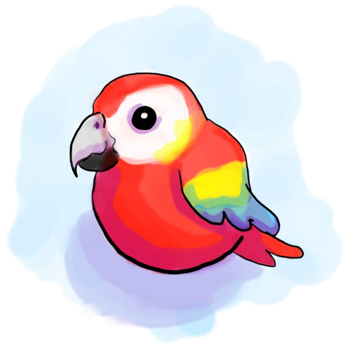 This Chubby Macaw Wants To Brighten Your Day Available - Macaw (1280x960)