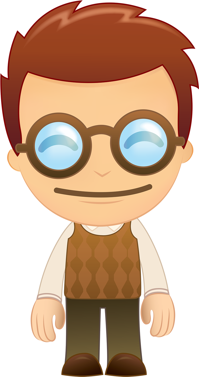 Cartoon Boy By Navdbest On Clipart Library - Cartoon Boy With Glasses (864x1600)