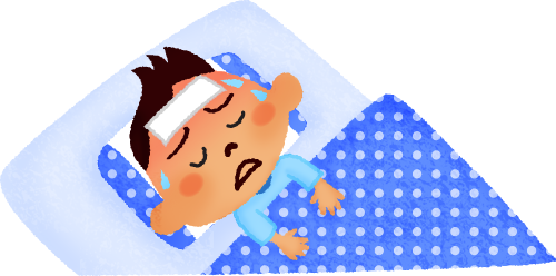 Sick Boy In Bed - Niño Enfermo En Cama (500x248)