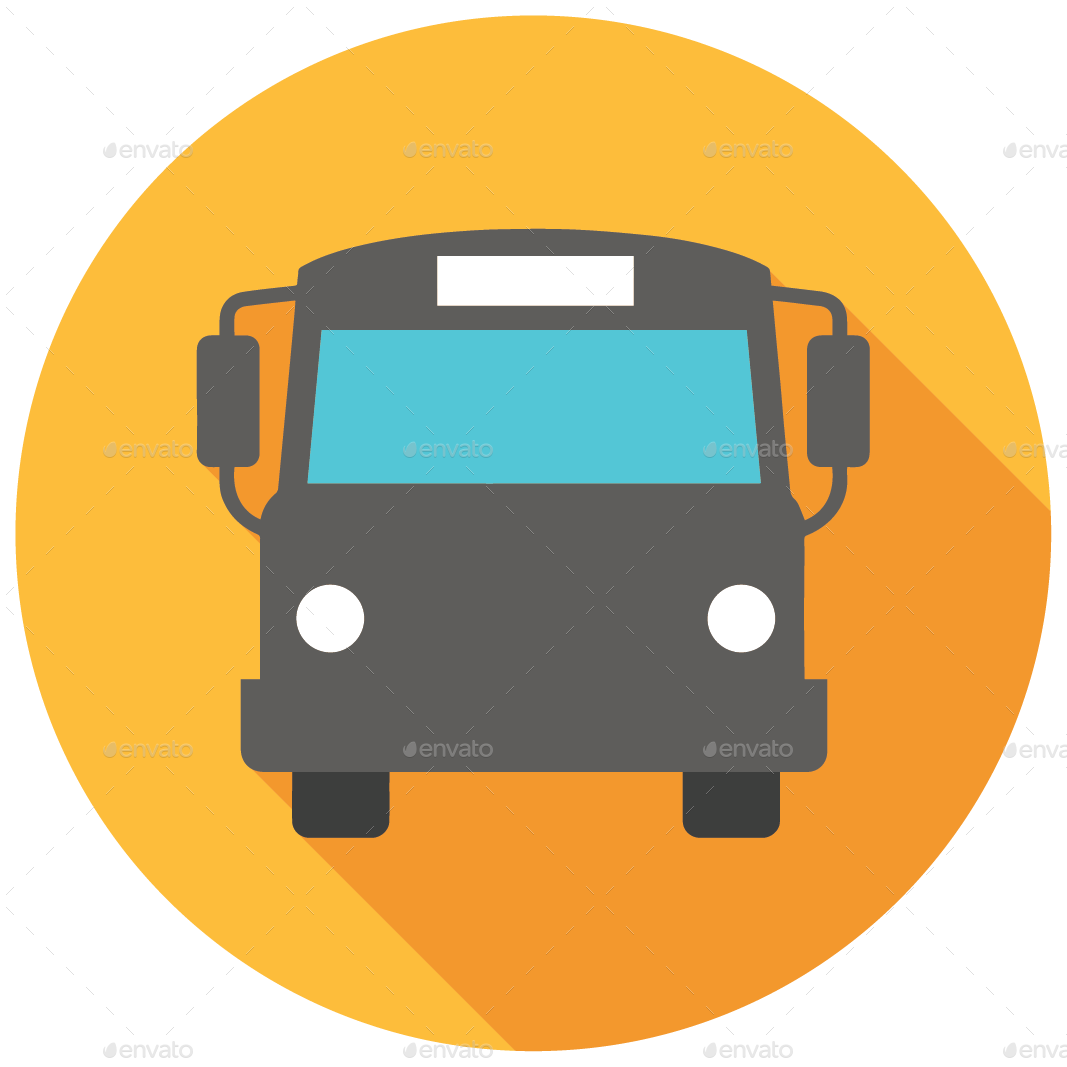 Shuttle Bus Icon Simple Flat Illustration Stock Illustration - Bus Flat Icon Png (1067x1067)