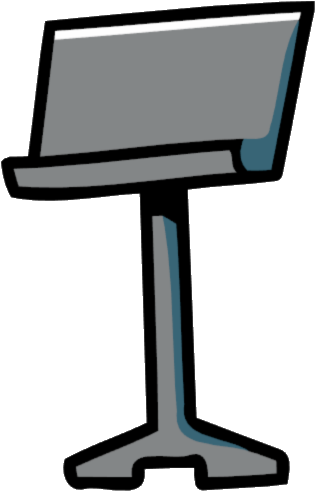 Music Stand - Clip Art Music Stand (345x505)