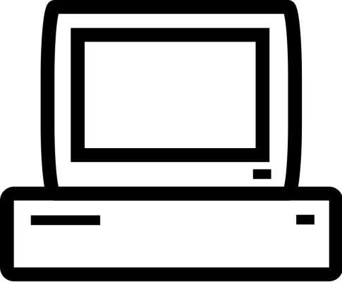 Old Computer Icon Png (485x400)